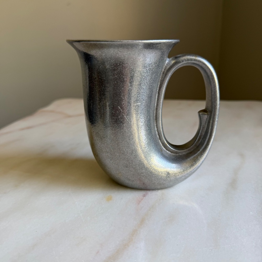 Wilton Armetale RWP Pewter Horn Mug Tankard Cup Made in USA Vintage Metalware